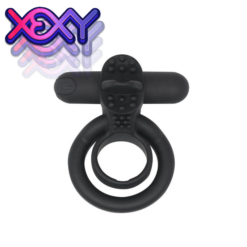 All-in-One Cock & Ball Vibrating Ring Penis Dick Ring Enlarger ED Xexy Adult Sex