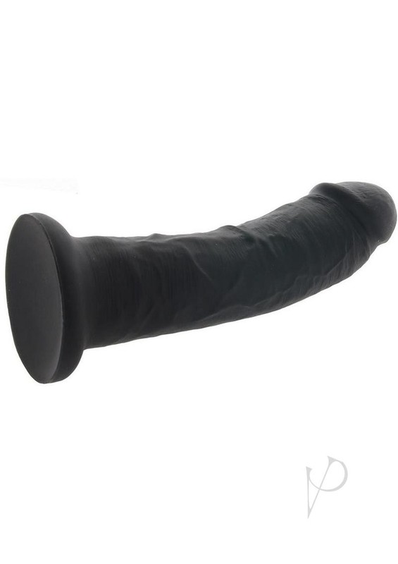 Colours Pleasures Girth Silicone Dildo 7in - Black gallery