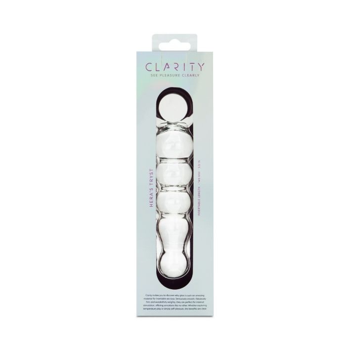 Clarity Ultimately Pleasurable Hera&rsquo;s Tryst Glass Dildo, New