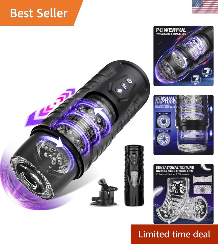 Ultimate Automatic Male Masturbator with 7 Thrust/Rotate Modes & Visual Window