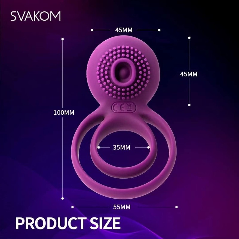 Vibrating Dual Penis Rings for Couples, Waterproof Silicone Clitoral Stimulation gallery