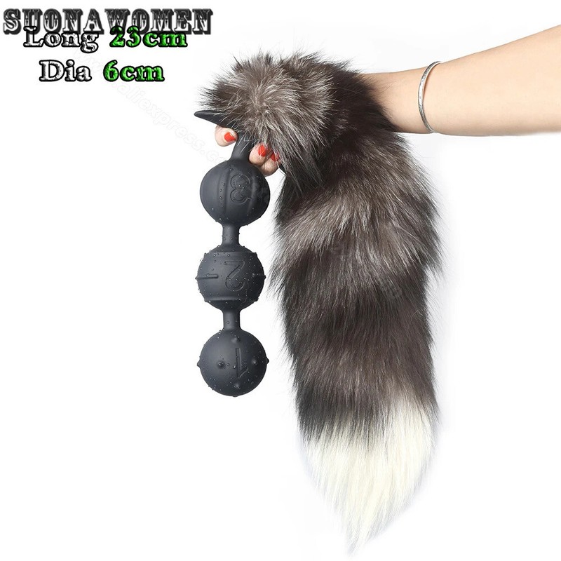 Anal Beads Huge Anal Ball Dildo Soft Silicone Buttplug Dilator Anal Stimulation gallery