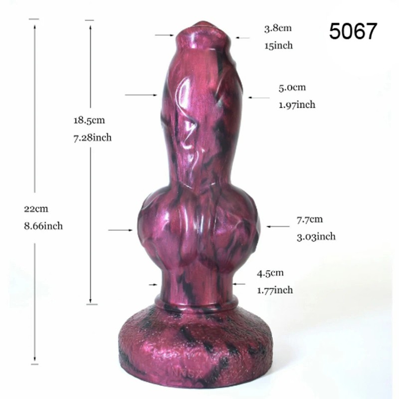 Big Knot Dildo with Powerful Suction Cup Giant Soft Penis Anal Plug toys gallery