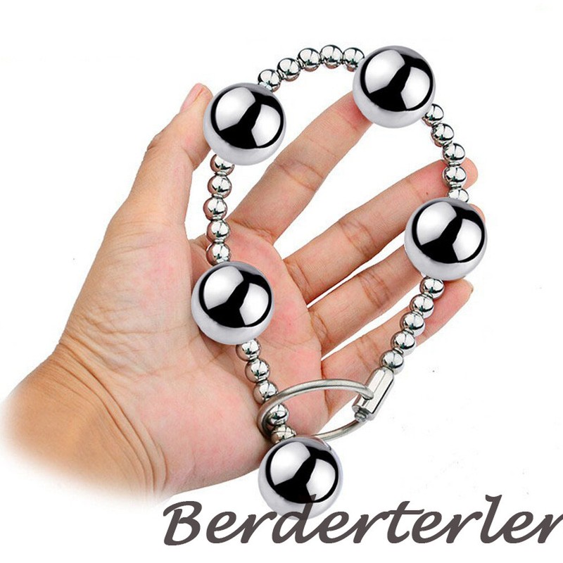 Metal Anal Beads Pull Beads Anal Plug Butt Plug Penetration Anal Dilator Sex Toy gallery
