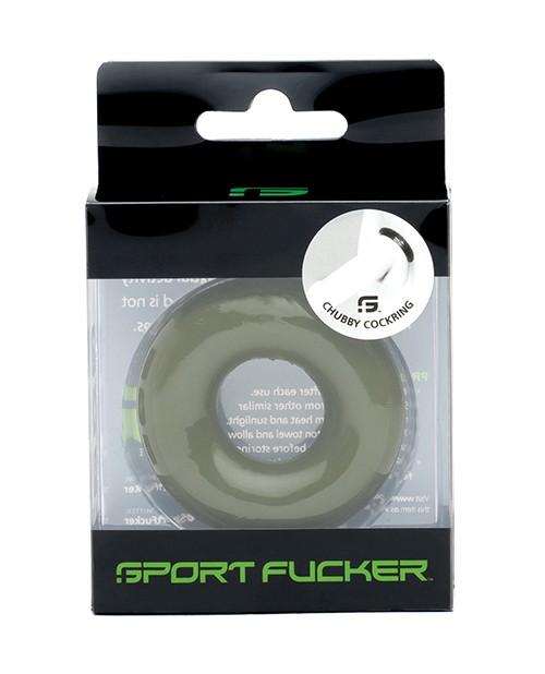 Thick Penis Ring 1" Green Sport loveer Chubby C-Ring for Men Army gallery