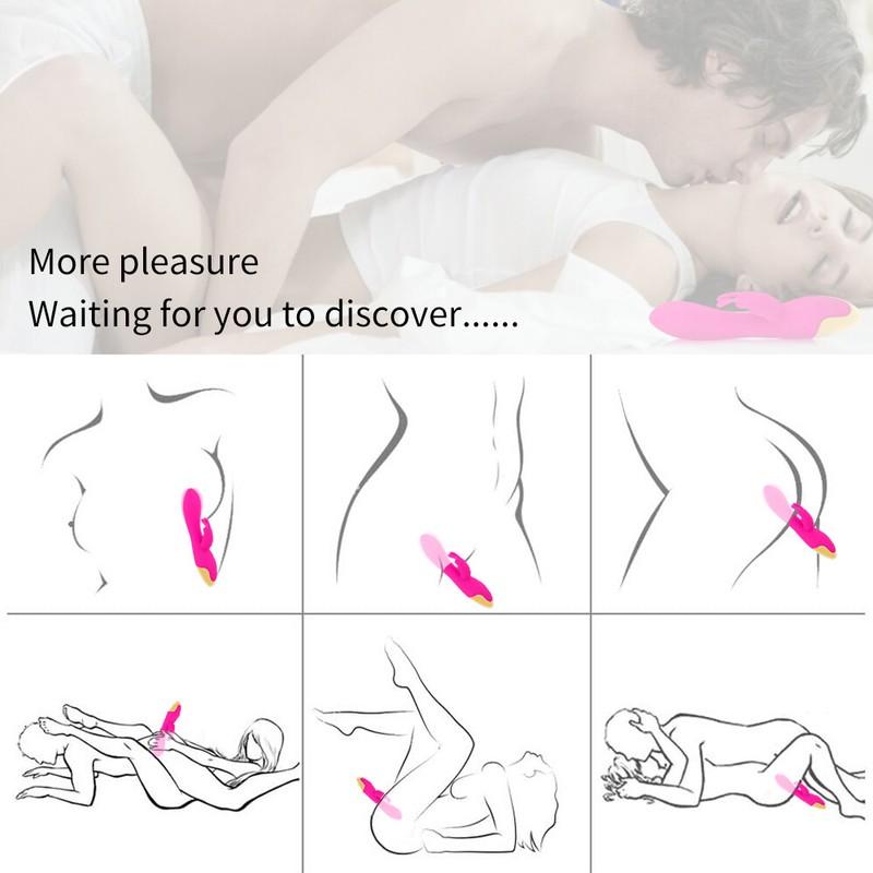Rabbit Vibrator Vibe Dildo Dual Motor G-Spot Sex Toys Rechargeable Waterproof gallery