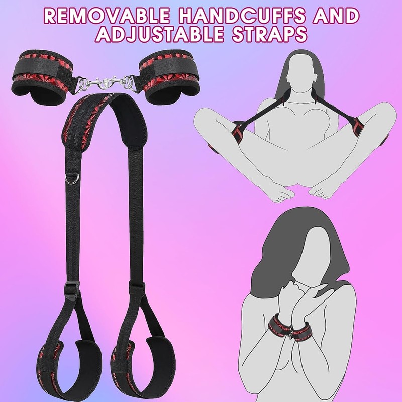 Bondage Restraints BDSM Sex Bondage Adjustable Handcuffs Sex Straps for Couples gallery