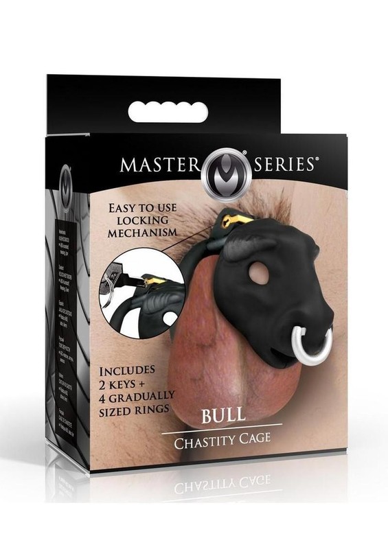 Master Series Bull Chastity Cage – Black