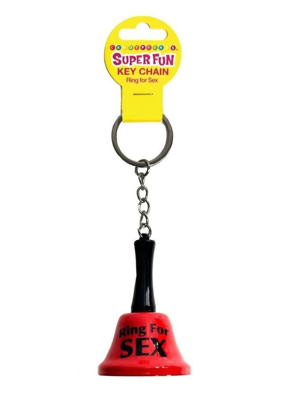 Ring for Sex Key Chain Fun Red Bell with Chain for Playful Moments