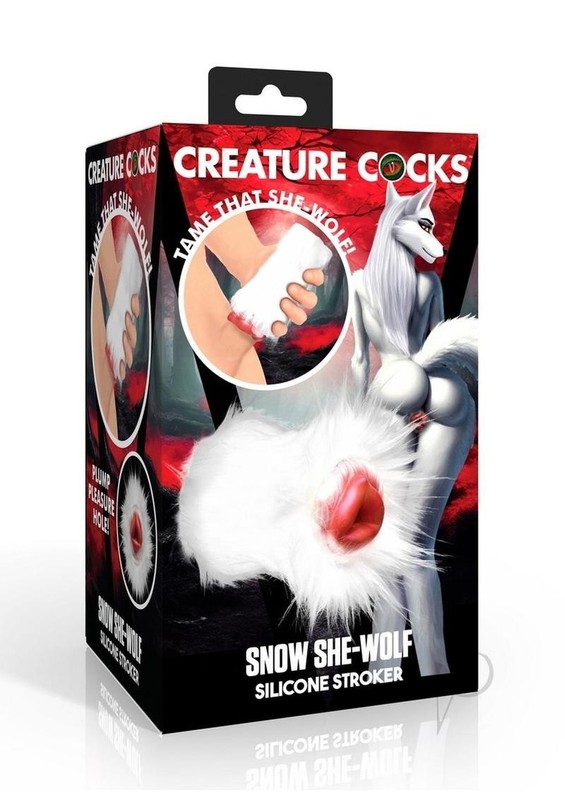 Creature Cocks Snow She-Wolf Pussy Silicone Stroker – White