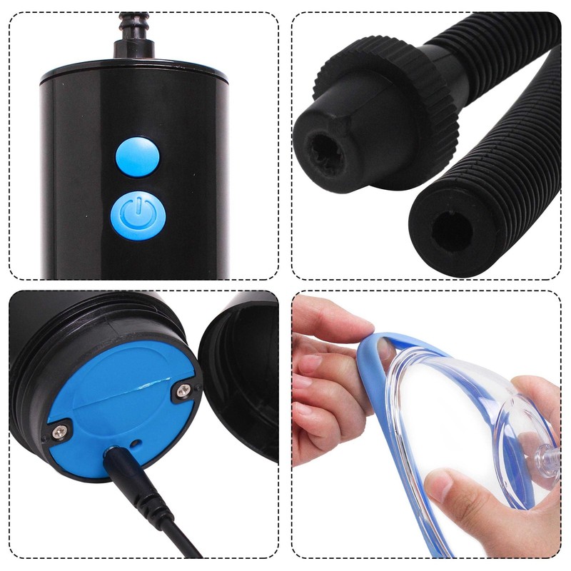 2 Cup Automatic Electric Vaginal Nipple Pussy Pumped Rechargeable Set Sucker Toy gallery