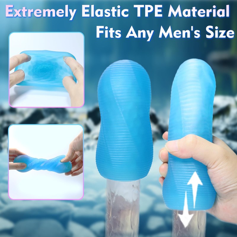 Male Masturbator Adult Sex Toys for Men Spinning Textured Stroker Pocket Pus... gallery
