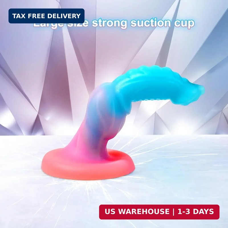Luminous Dildo for Women, 7'' Small Fantasy Anal Dildo with Strong gallery