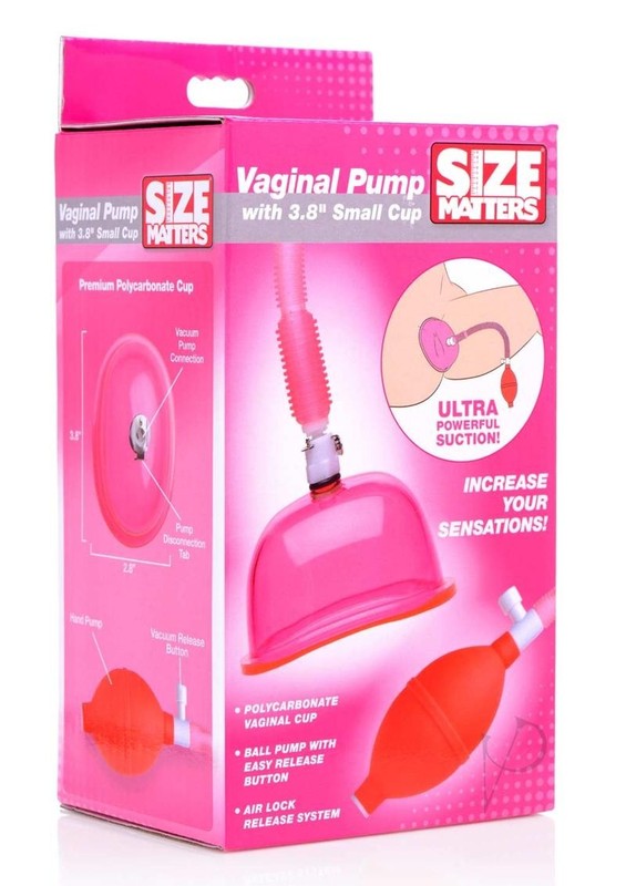 Size Matters Vaginal Pump with 3.8in Cup – Small – Pink