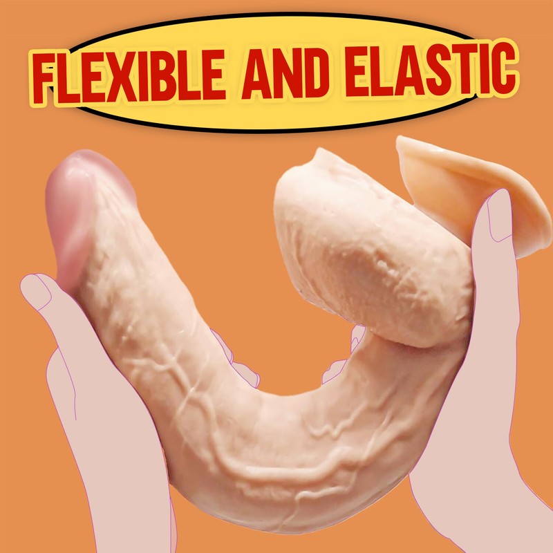 10" Flesh Silicone Realistic Dildo Huge Dong Thick Big Penis Anal G-spot Sex Toy gallery