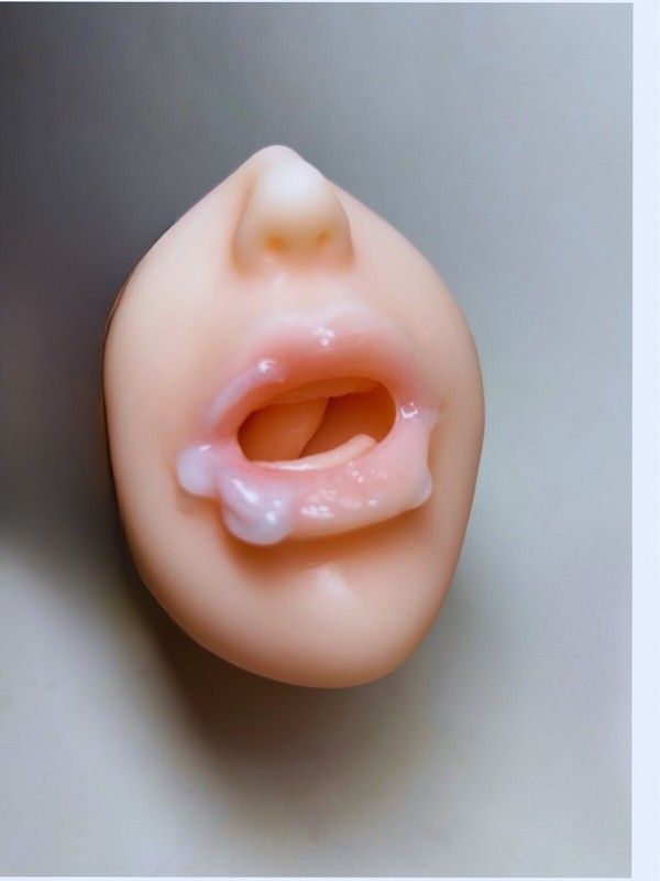 Premium Soft Pink Realistic Oral Deep Throat Masturbator Male Sex Toy