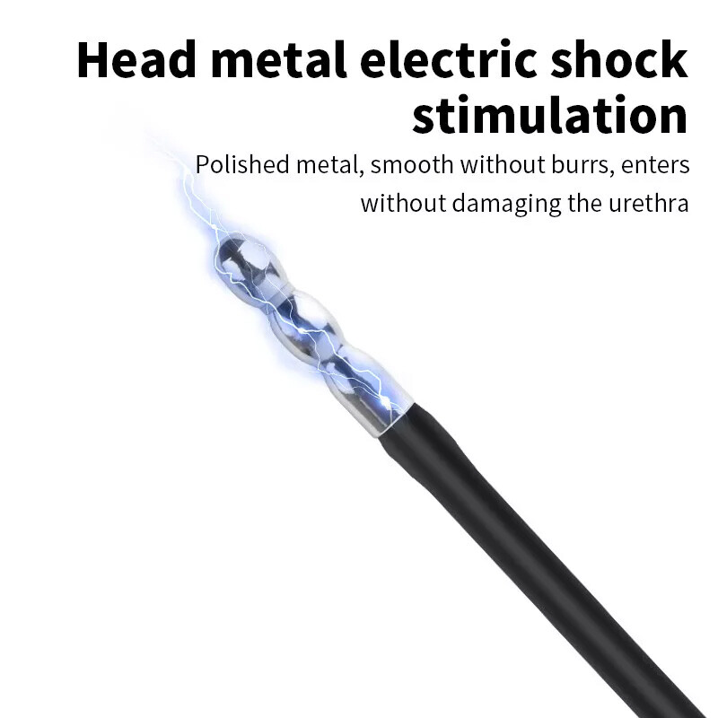 Electric E-stim Silicone Urethral Sounding Stretcher Penis Plug Bead Dilator Set gallery