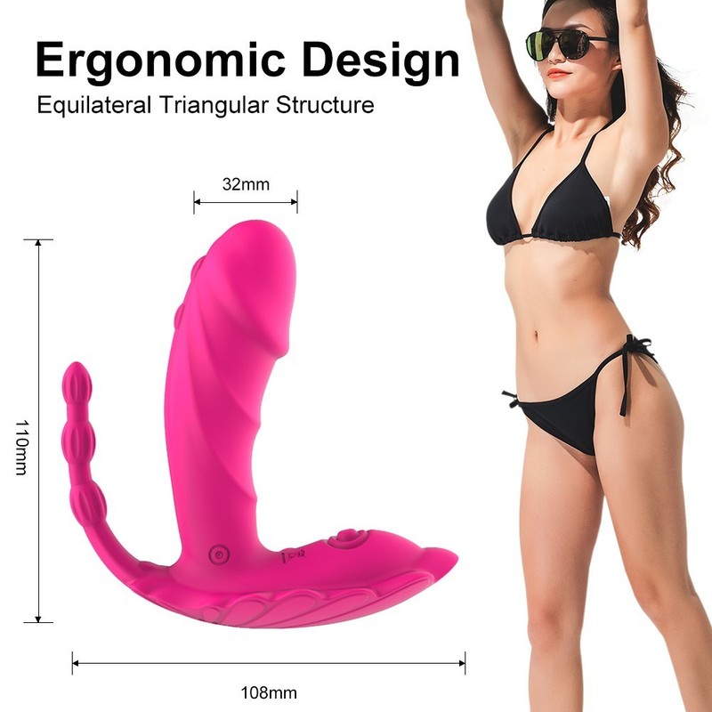 Wearable Remote Panty Vibrator Triple Stimulation G Spot Couples Vibrator gallery