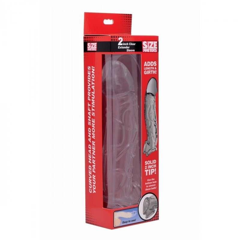Clear Add 2" Male Penis Extension Extender Sleeve Sheath Cock Enlarger Enhancer gallery