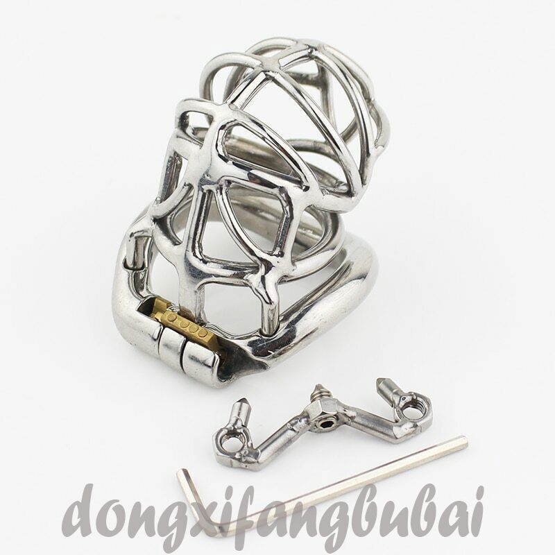 Male Chastity Device Adult Cock Cage Ring Sex Toys Bondage Belt Delay Locking gallery