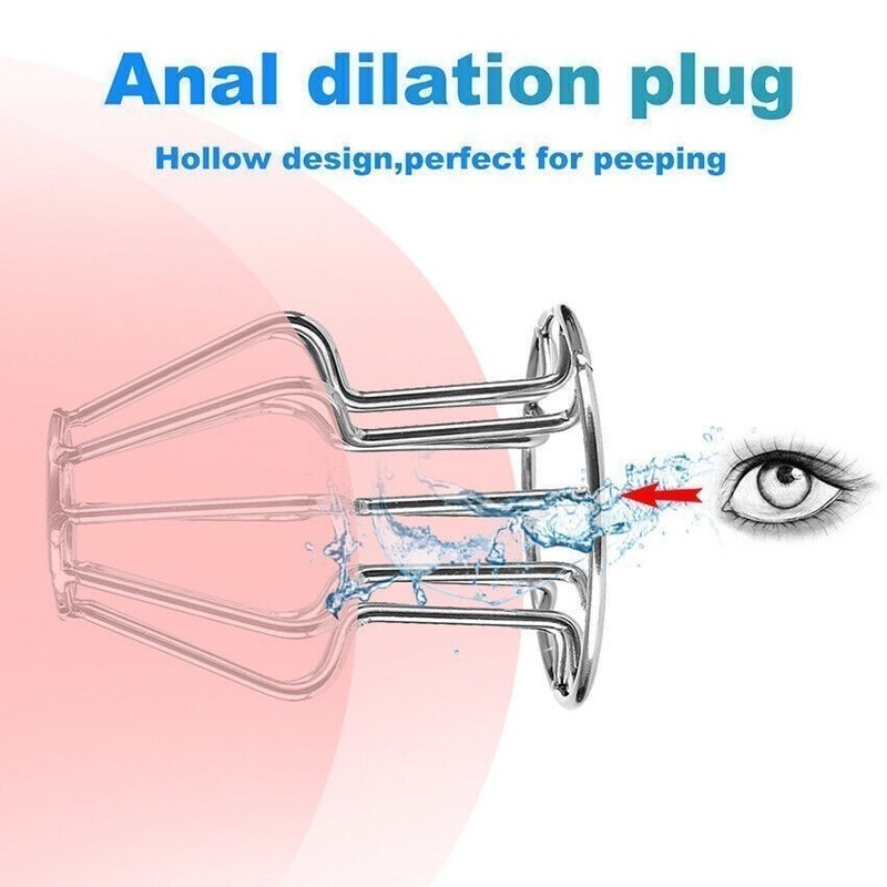 Stainless Steel Hollow Anal Butt Plug Prostate Massage Dildo Men Women Dilator gallery