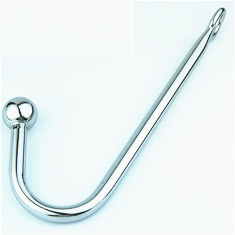 Stainless Steel Anal Hook With 1 2 3 Ball Anal Cleek Rope Hook Adult US L508 gallery
