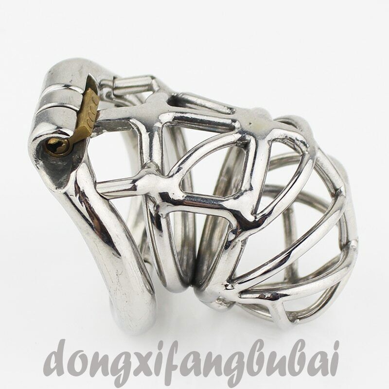 Male Chastity Device Adult Cock Cage Ring Sex Toys Bondage Belt Delay Locking gallery