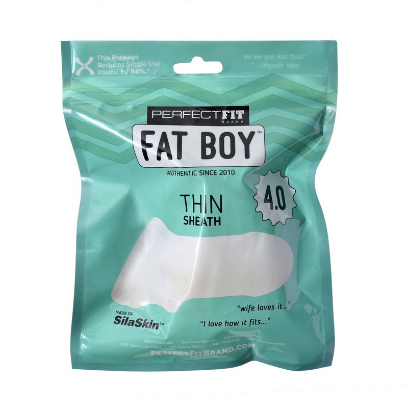 Perfect Fit Fat Boy 4.0 Thin Sheath Clear – Penis Cock Enhancer Sleeve