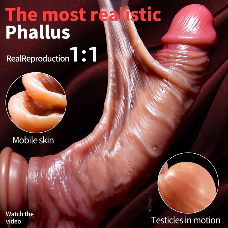 Liquid Silicone Realistic Huge Dildo Cock Thick Dong Suction Cup Women Sex Toys