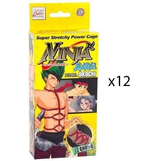 Ninja Orochi Super Stretchy Power Cage - Penis Enhancer Cock Ring - LOT OF 12 gallery