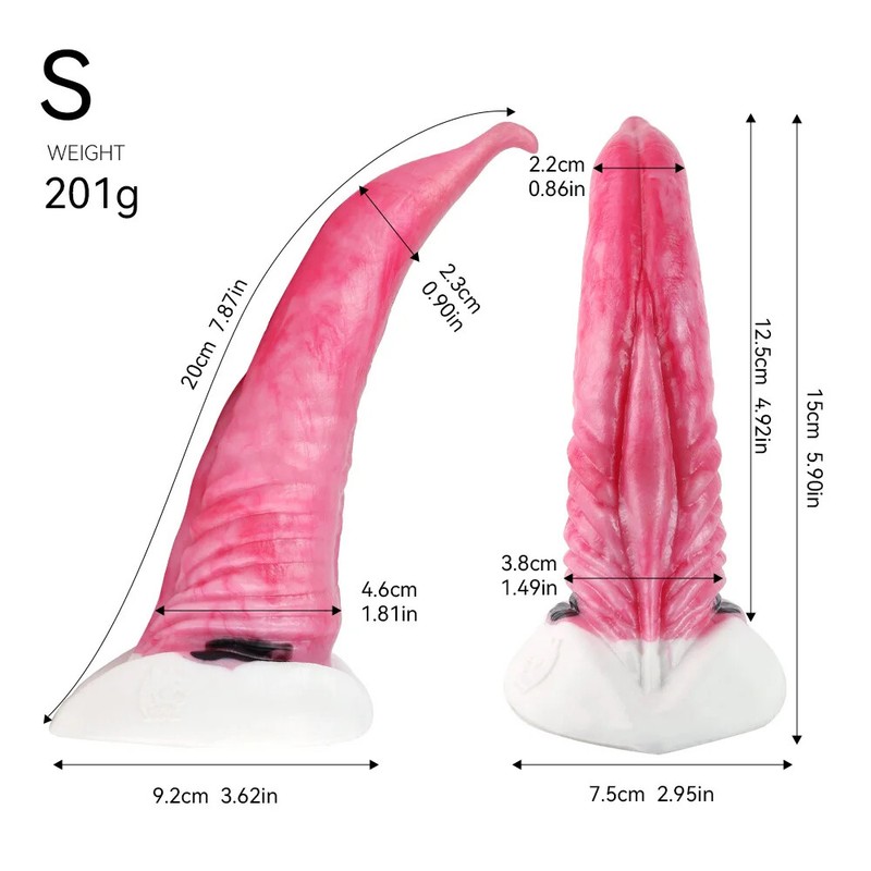 Giant Fantasy Penis Huge Dildo With Sucker Size S-XXL Silicone Sex Toys G-spot