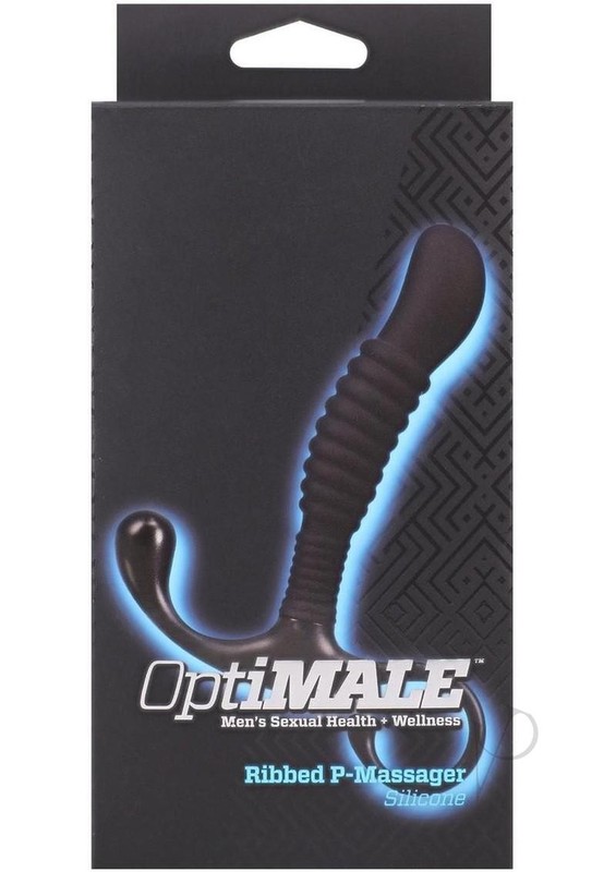 Optimale Ribbed Silicone P-massager Blk