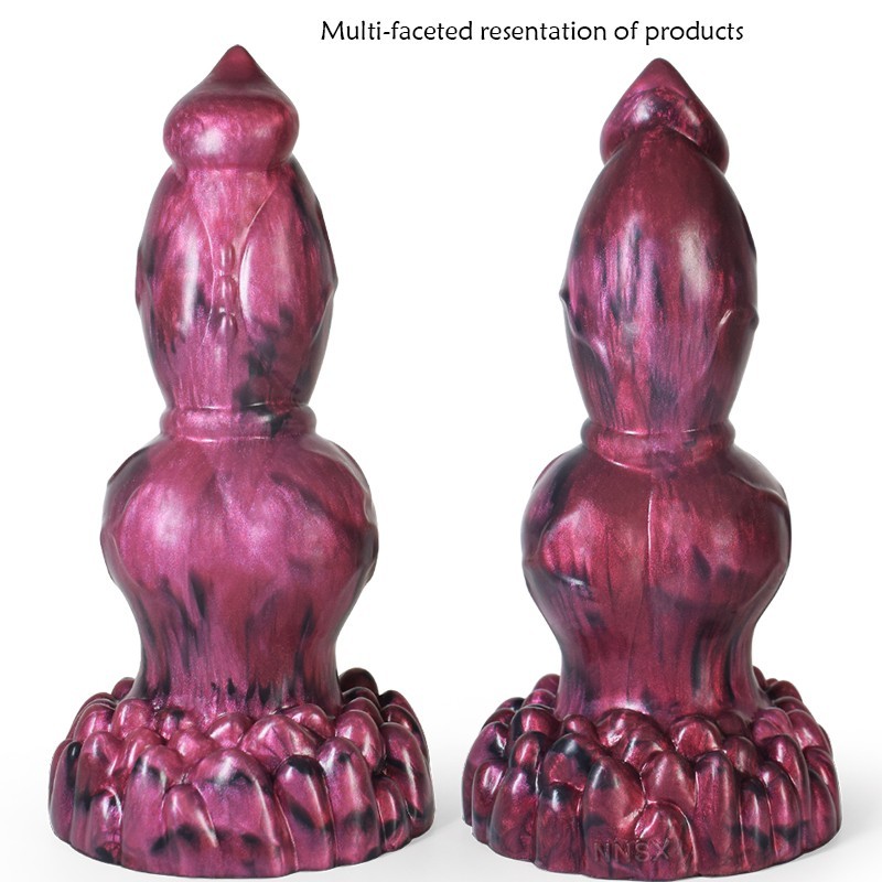 Realistic Anal Plug With Suction Cup Silicone Big Butt Plug Fantasy Knot Dildo gallery