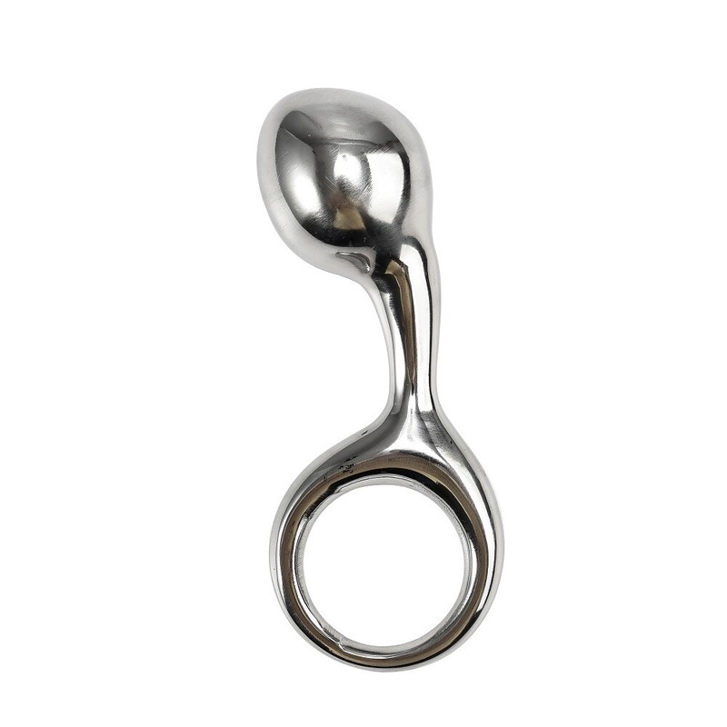 Small Large Size Metal Anal Beads Pull Ring Insert Ass Stainless Steel Butt Plug