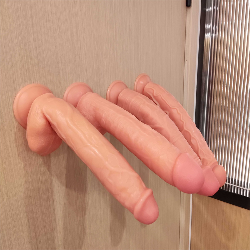 HUGE Dildo Realistic Dong Thick Big Penis Anal G-spot Vagina Sex Toy Women Men gallery