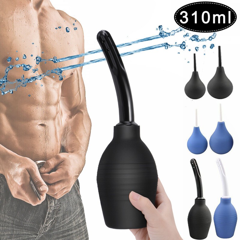 Anal Vaginal Bulb Douche Enema Rectal Colonic Irrigation Syringe Cleaner For Men