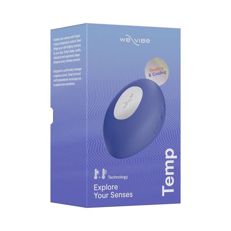 New We-Vibe Temp Lay-ON Vibrator -Lavender Blue Free ShippIng