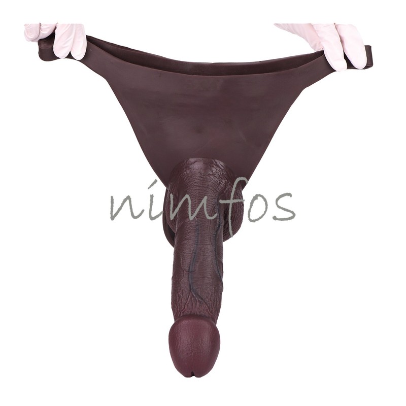 Male Strapon Penis Lifelike Hollow Dildo T-Back Pants For Men Delay Ejaculation gallery