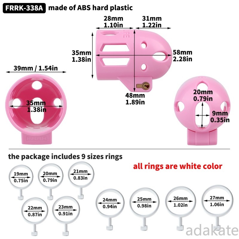 Male Chastity Cage device Base Ring Lock Elastic Strap Belt Harness 9 Sizes Ring gallery