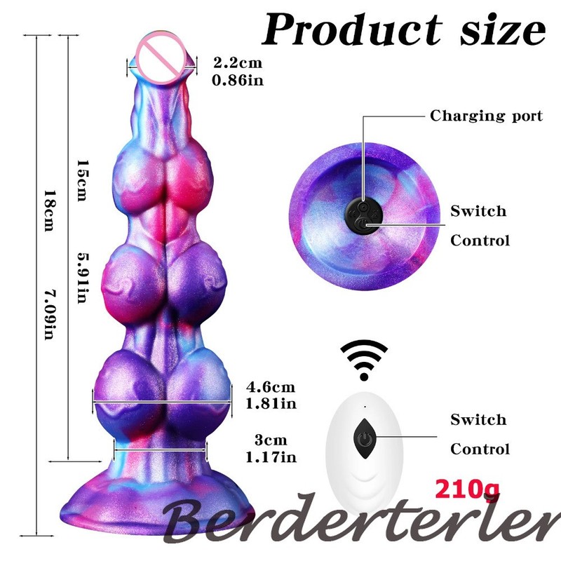 Newly Developed 10 Frequency Vibrating Thick Knot Dildos For Women Masturbation gallery