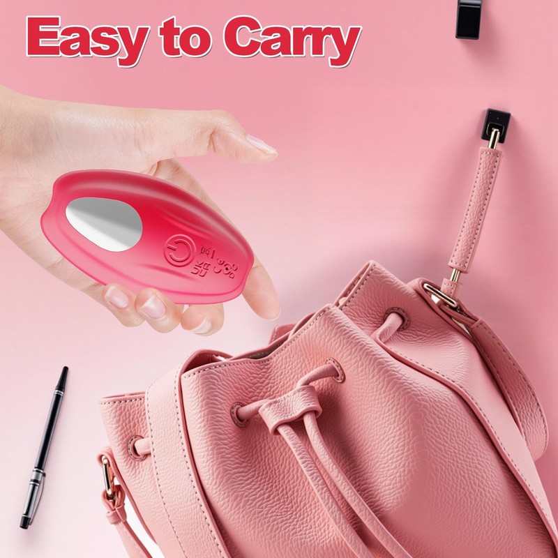 APP Remote Control Wearable Panty Vibrator Tongue Toy for 77*40*54mm, Rose gallery