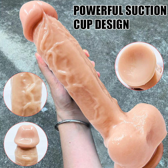 New Silicone Realistic Huge Dildo Suction Cup Anal Vagina Sex Toy-for Women-Men gallery