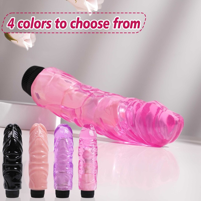 Realistic Vibrator Dildo G-Spot Anal Stimulate Massager Sex Toys for Women Men gallery