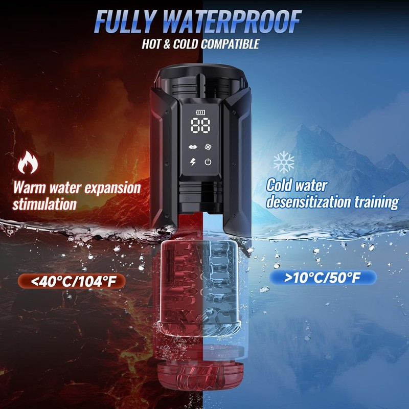 EINSEO Sex Toys for Men Penis Pump - AI Sync Waterproof Male Masturbator Stroker gallery