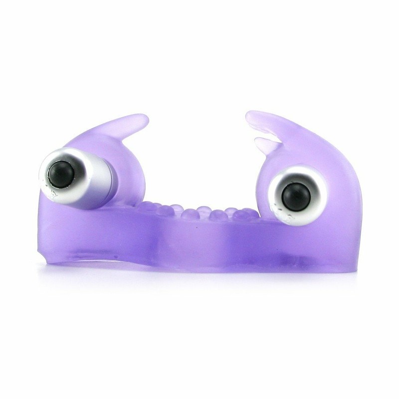 Rockin' Rabbit Dual Vibe Bullet Couple Orgasm Vibrating Penis Cock Ring Sex Toy gallery