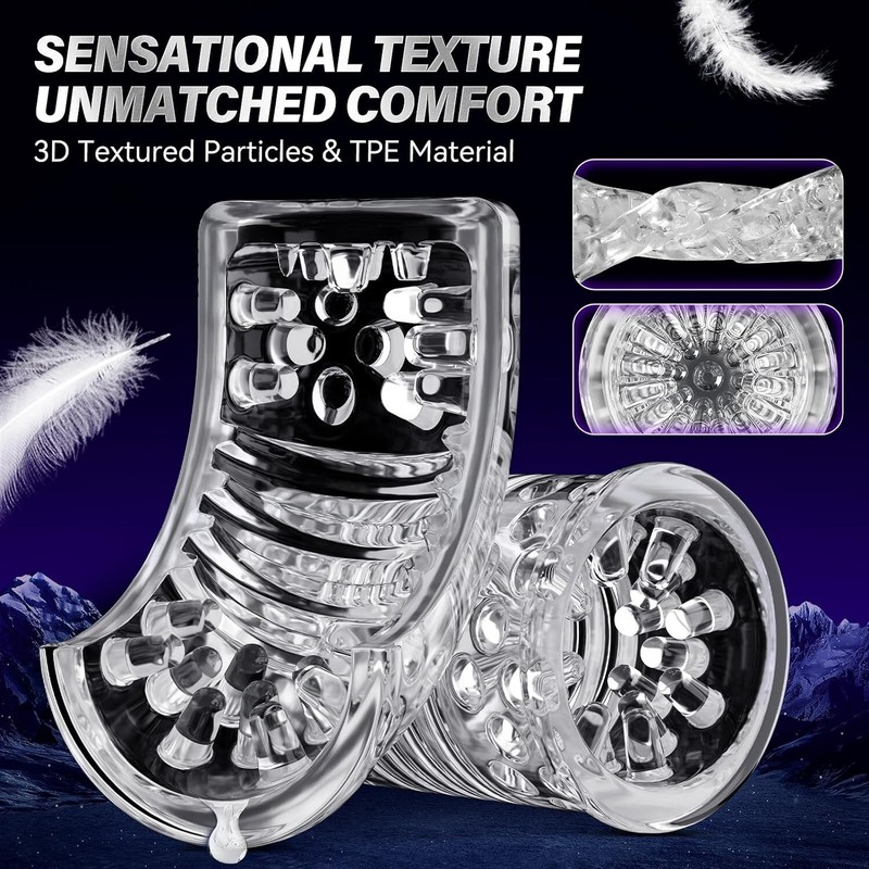 Male Masturbater Automatic Telescopic Cup MEN Oral SEX Toy Masterbator Handsfree gallery