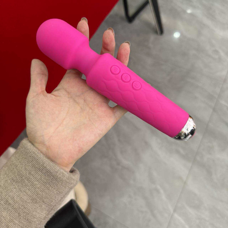 Waterproof Massager Wand Vibrator Body Massager 20 Vibration USB Rechargeable SM gallery