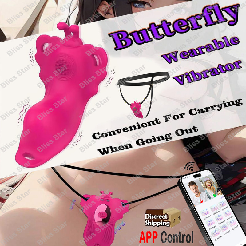 Wearable G-Spot Clit Vibrator Dildo Clitoris Massager Sex Toys For Women Remote