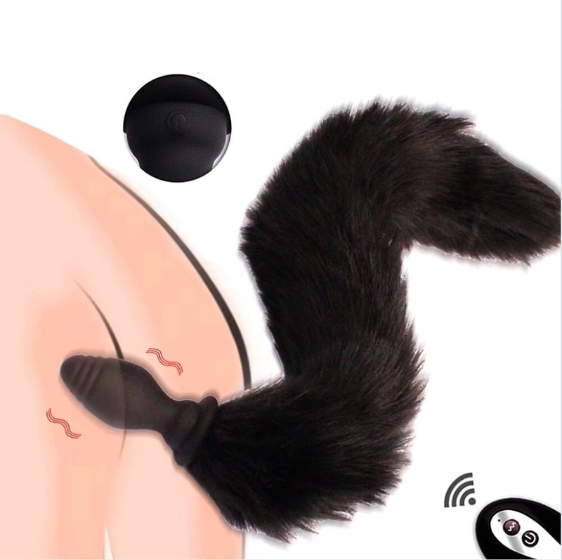Fox Tail Butt Plug Anal Plug Vibrator Cosplay Game Fantasy Furry Sex Toy Women