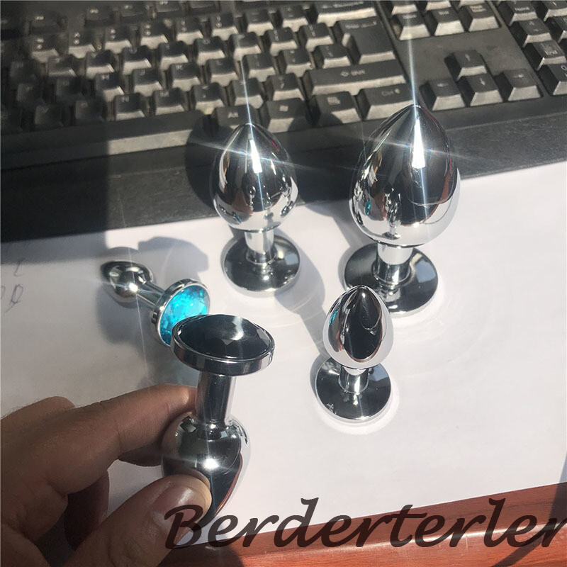 Metal Anal Plug 5 Sizes Anal Stimulation Massager Butt Plug G Spot Gay Sex Toys gallery